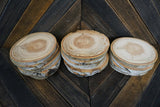 Set of 15 4.5"- 5" Large Aspen Wood Slices