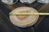 Set of 25 4.5"- 5" Aspen Wood Slices