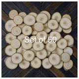 Set of 50 2"-3" Wood Slices