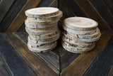 Set of 20 4"-4.5" Wood Slices