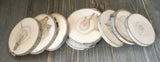 Set of 10 (3-3.5") Wood Slices